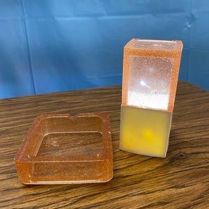Night light and ashtray set